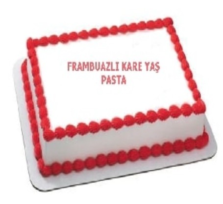 Hafif Dokusuyla 60 Kişilik Frambuazlı Pasta